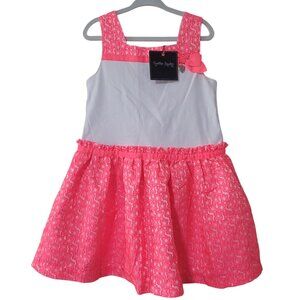 NEW Cynthia Rowley‎ Girls Size 5 Dress Sleeveless Hot Pink White Floral Lace